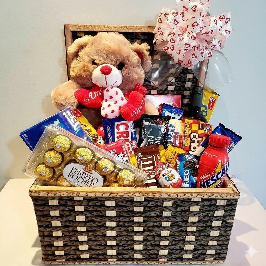 Cesta Báu Super Especial de Chocolates